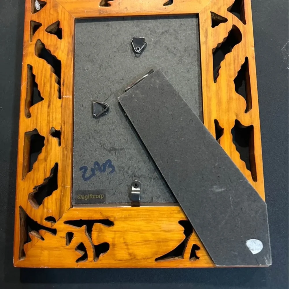 Fish-Themed Wooden Photo Frame
